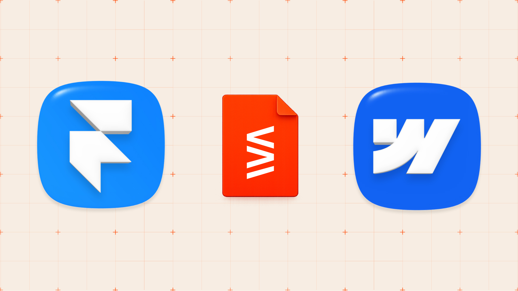 Article cover — side-by-side report headers from the Framer and Webflow audits